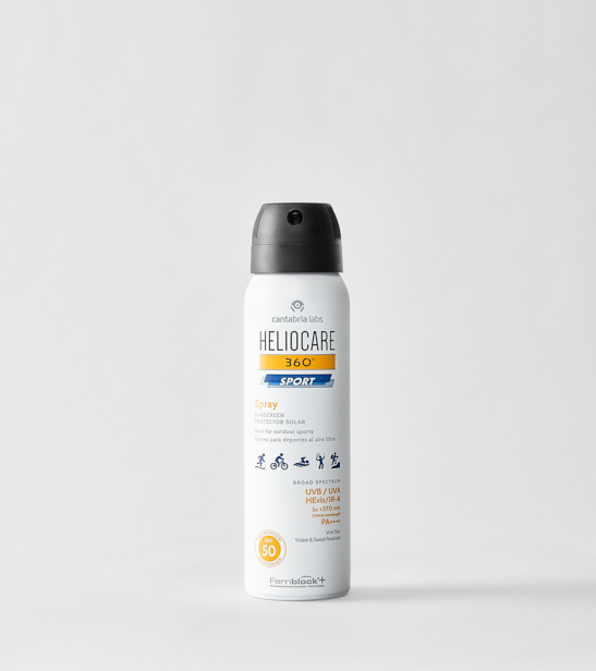 Protector solar en spray para hacer deporte